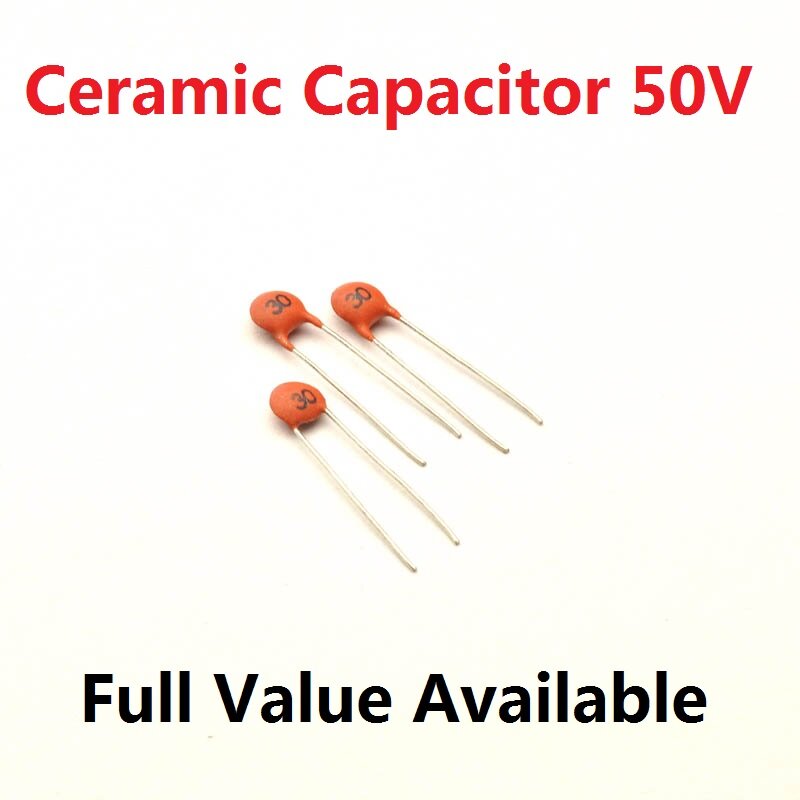 Capacitor cerâmico 50v, 100pcs, 221/271/301/331/391/471/501/561/681, capacitância de 220p/270p/300p/330p/390p/470p/500p/560p/680pf/pf