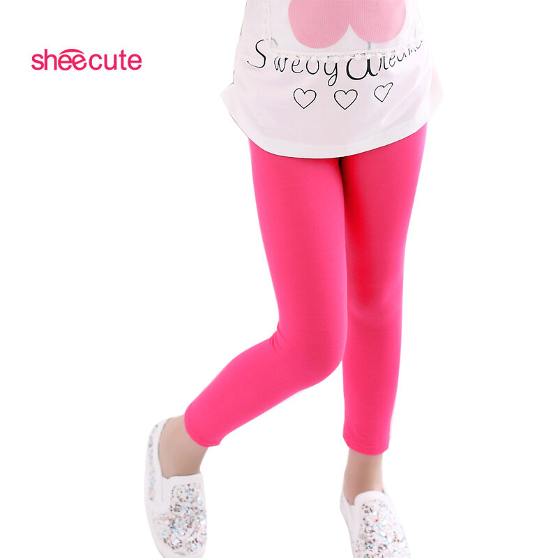 SheeCute-Leggings motif bonbons pour filles, pantalons FJBaby pour enfants de 2 à 13 ans