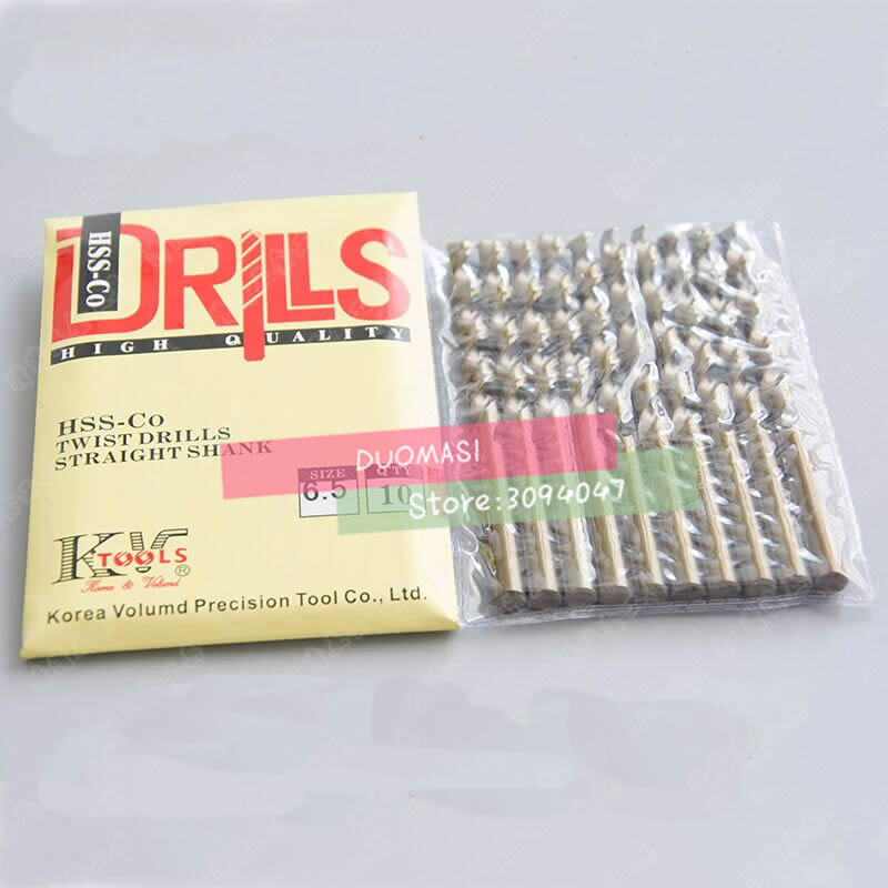 10pcs 5.5mm-8.5mm HSS-Co Hemp Flowers M35 Cobalt Drill Special Stainless Steel Twist Drill Bits ( 5.5mm/6.0mm/7.0mm/8.0mm)