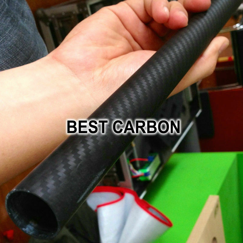 25mm x 22mm 245mm 3k sarja matte tubo de fibra de carbono