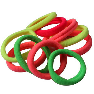 10PCS Candy Color Women Elastic Cloth Hair Bands Scrunchie Hair Tie Ring Rope Girls' Ponytail Holder Casual Headwear Accessories