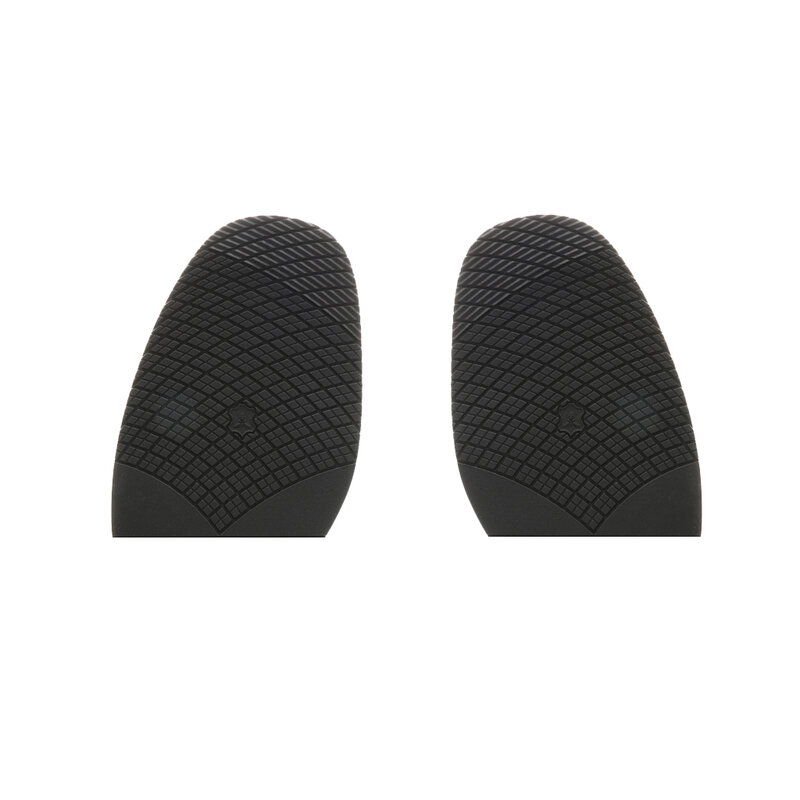 Palmilhas deslizantes para reparo de sapatos, meia sola de borracha preta com design antiderrapante para calcanhar, palmilhas para cuidados de saúde dos pés, espessura de 2.5mm
