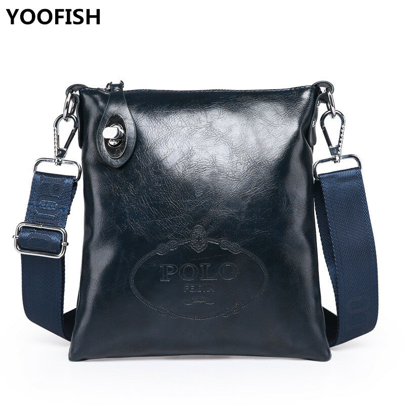 Hot Selling High Quality PU leather messenger bag fashion men's shoulder bag casual briefcase waterproof Crossbody bag ZX-002.