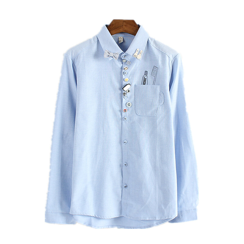 2019 브랜드 패션 디자이너 턴다운 칼라 셔츠, 여성 상의, 긴팔 추상 인쇄 빈티지 블라우스 셔츠, RE2416