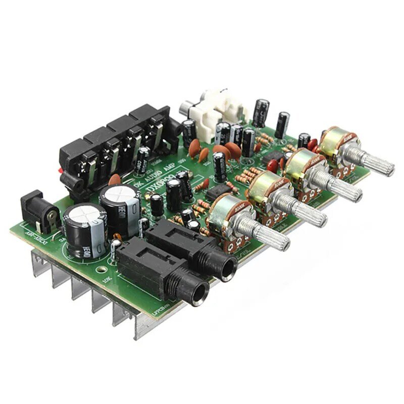 Placa de circuito eletrônico 12v 60w, hi fi, estéreo, digital, amplificador de potência, controle de volume e tom 9cm x 13cm