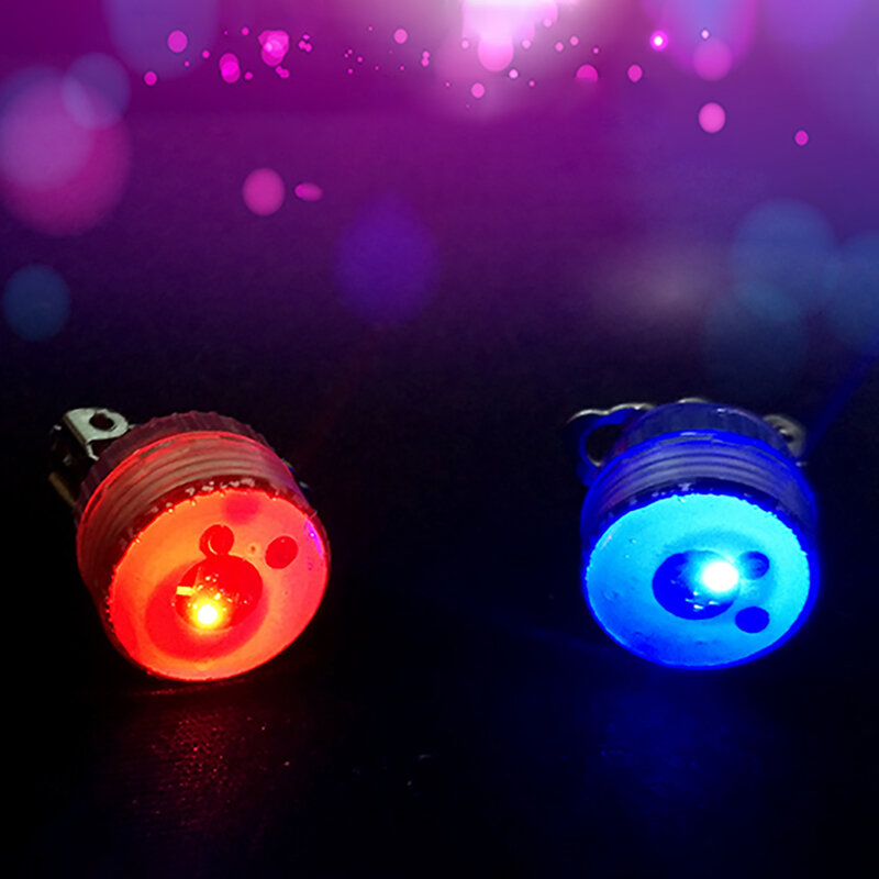 1 pair Unisex LED Flashing Blinking Ear Stud Earrings Cool Colorful Luminous for DJ Dance Party Bar For Women Men