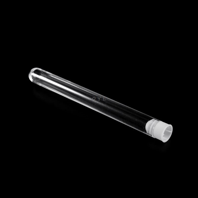 10Pcs Plastic Test Tubes Lab Test Tool Met Schroefdop Transparant 15*150 Mm