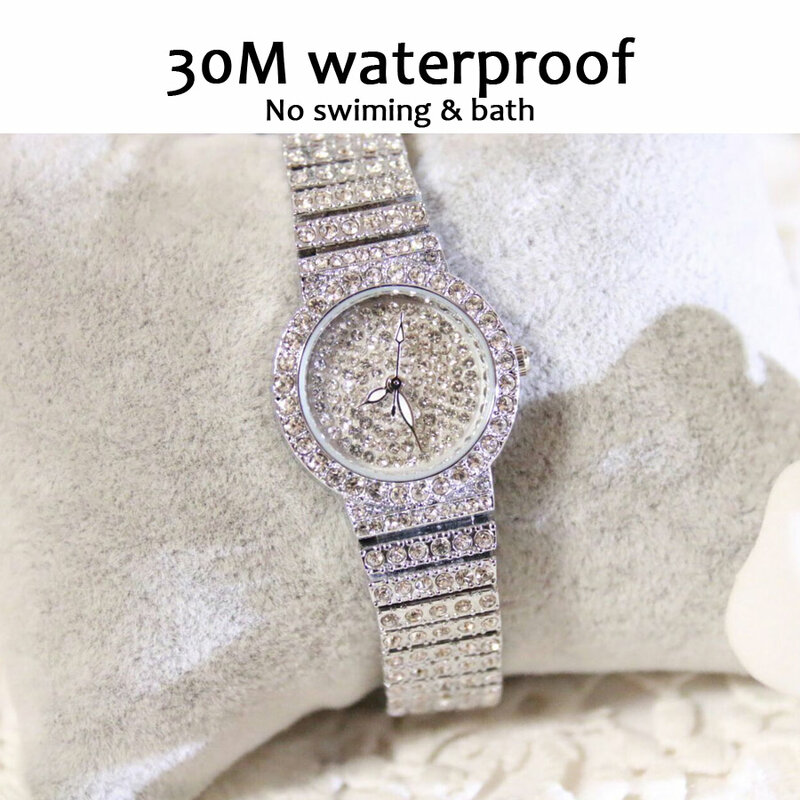 Wysokiej jakości fahsion 2018 najnowszy top marka luksusowy wodoodporny damski zegarek z diamentami damska bransoletka kwarcowa kobiety sukienka zegarki BS