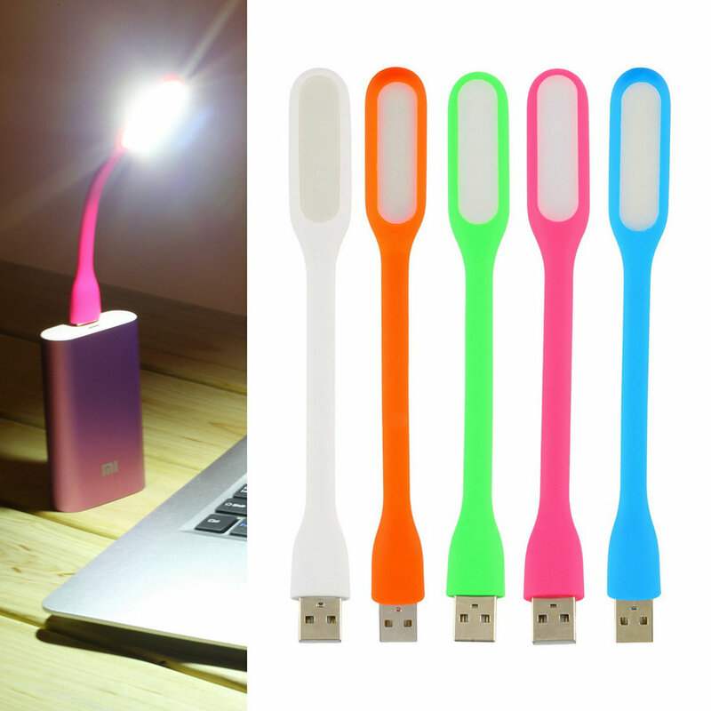 Lámpara LED USB ultrabrillante, 1,2 W, para Notebook, ordenador portátil, PC, cuello de metal Flexible, luz LED USB plegable
