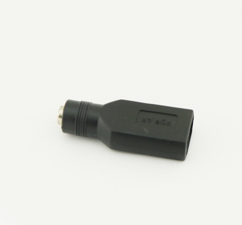 2 قطعة USB 2.0 الأنثى إلى 5.5 مللي متر x 2.1 مللي متر الإناث 5V DC امدادات الطاقة محول موصل
