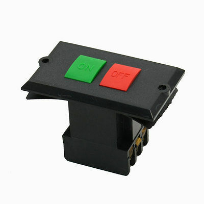 380V 5A AUF/OFF 3 Pole Locking NO NC Circuit Control Push Button Switch