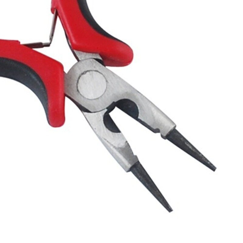 Jewelry Pliers Round Nose Pliers Wire Cutter Polishing Gunmetal Jewelry Making Tools 130x65x18mm
