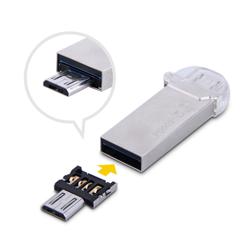 DM OTG – adaptateur de téléphone portable, fonction OTG, se transforme en clé USB