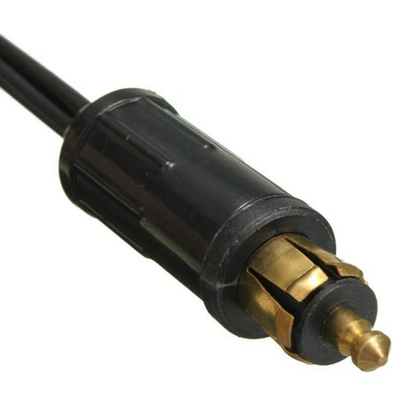 DC 12V 24V EU Plug For BMW DIN Hella Motorcycle Charger Socket Outlet Convert To Car Cigarette Lighter Adapter Power Lead Cable