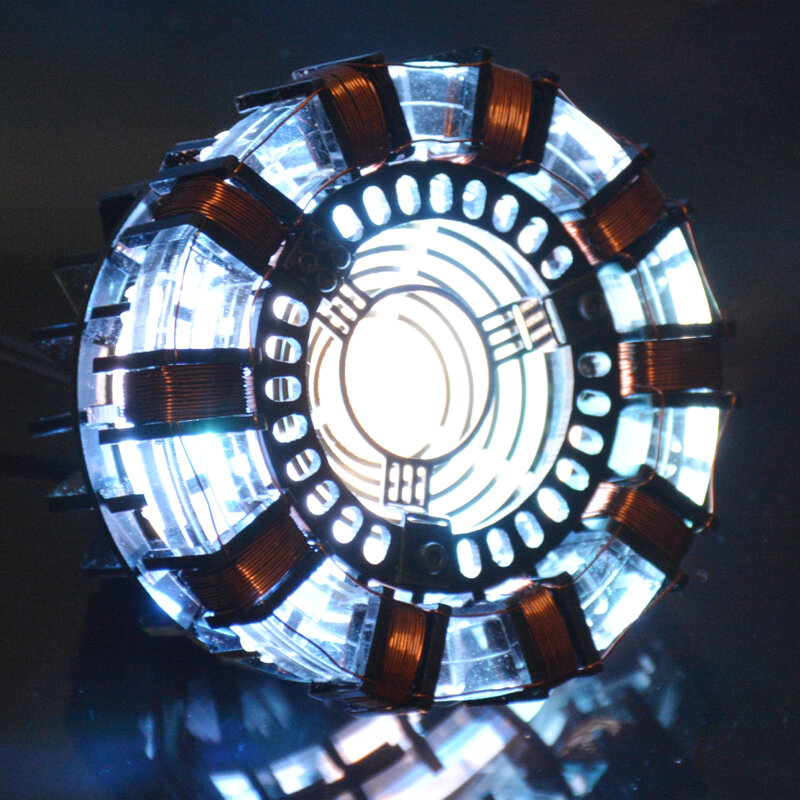 Светодиодный реактор Железный человек с телеуправлением MK1 светодиодный светильник с изображением сердца Тони Старка украшение стола косп...