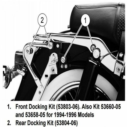 Motorcycle Luggage Rack Front Docking Hardware For Harley Road King Electra Glide Touring 97-08 Replace 53803-06