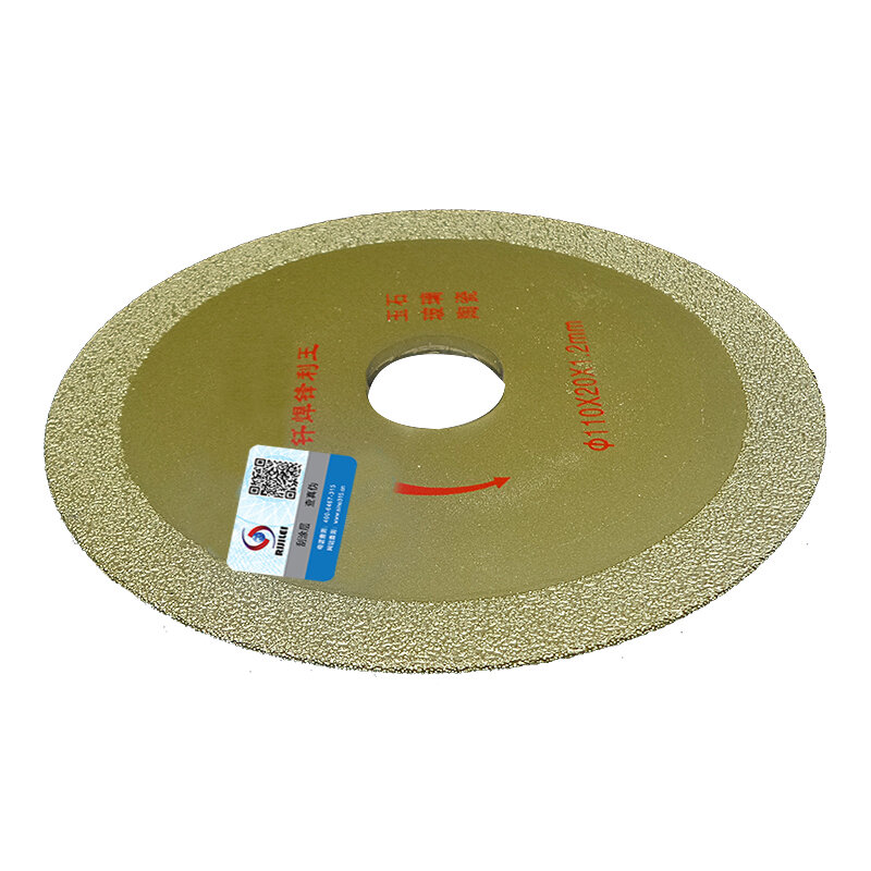 RIJILEI 110*20*1.2Mm Ultra Tipis Diamond Cutting Disc Cut Glass, Alat Ukur Suhu Microlite, ubin Cutting Marmer Cutting Disc MX07