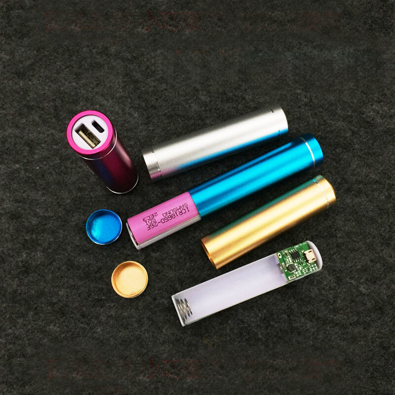 Tragbare 1X18650 Batterie DIY Kit Lagerung Fall Box Metall USB Externe Power Bank Freies Schweißen 5V 1A ladegerät für Handy