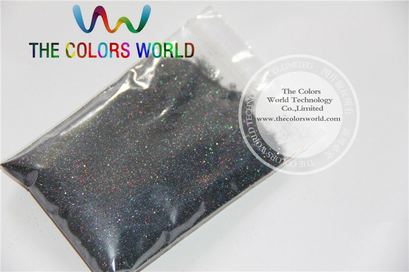 Purpurina láser para uñas de color negro, 0,2mm, purpurina para tatuajes y otros purpurina decorativa