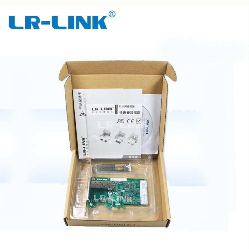LR-LINK 9020pf-sfp 100mb pci express ethernet placa de rede fibra óptica lan adaptador para computador pc realtek rtl8105e nic
