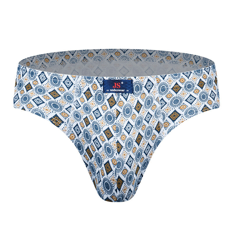 JIESHEN New  Stripe Briefs Sale 4pcs/Lot Mens Brief Cotton Mens Underwear Pant For Men Sexy Underwear