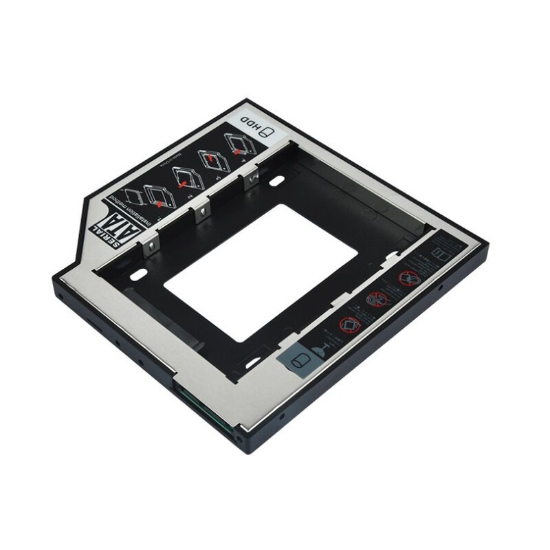 Aluminum 2.5" Internal SSD 12.7mm Hard Drive Disk Caddy Tray Enclosure Frame for Laptop Notebook Mac Book