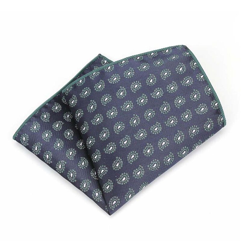 HUISHI Pocket Square Dots floreale Jacquard Paisley fazzoletto Hanky abiti accessori per matrimonio uomo d'affari tasca asciugamano quadrato
