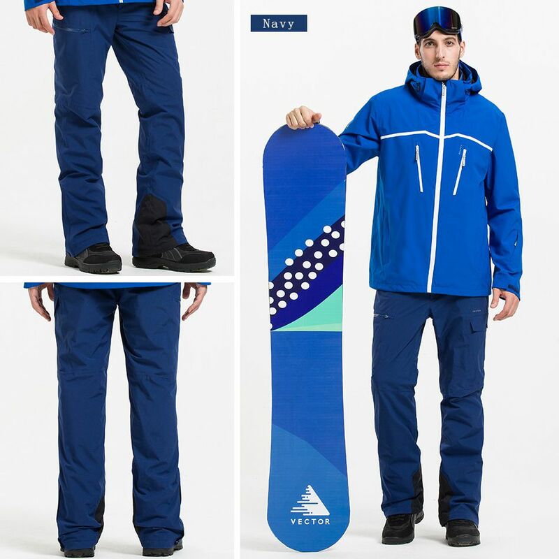 Winter Ski Pants High Quality 2019 New Men Warm Waterproof Trousers Snowboard Pants Skiing Outdoor Ski Pants for Men -20 Degree