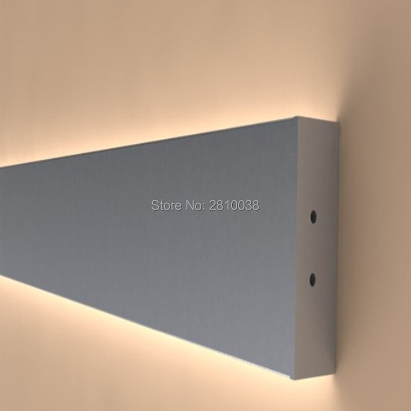 Barra de luz led en forma de T, arandela de pared, perfil de aluminio, canal para luz de arriba y abajo, 100X2M, juegos/lote