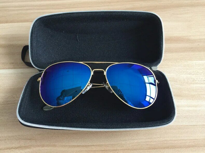 OHMIDA Fashion Sunglasses Case Summer Style Sun Glasses Box Vintage Large Capacity Zipper High Quality 2018 New Sunglasses Box