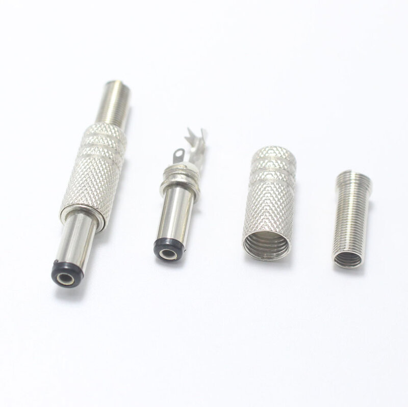 1pcs 5.5x2.5 5.5x2.1 3.5x1.35 3.5x1.1 2.5x0.7 DC Power Plug Metal DIY Connector for Phone Toys Electronic equipment