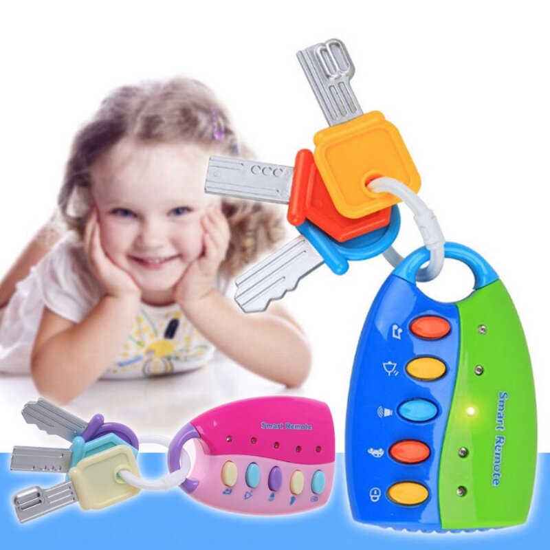 Baby Toy Musical Car Key Toy Smart Remote Car Voices Pretend Play Education Toy