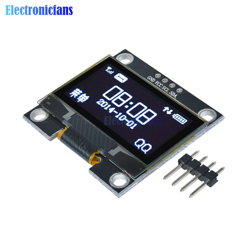Modulo Display LCD a 7 Pin a 4 Pin da 1.3 pollici interfaccia IIC I2C risoluzione 128x64 SSH1106 modulo schermo blu bianco alimentatore 3.3-5V