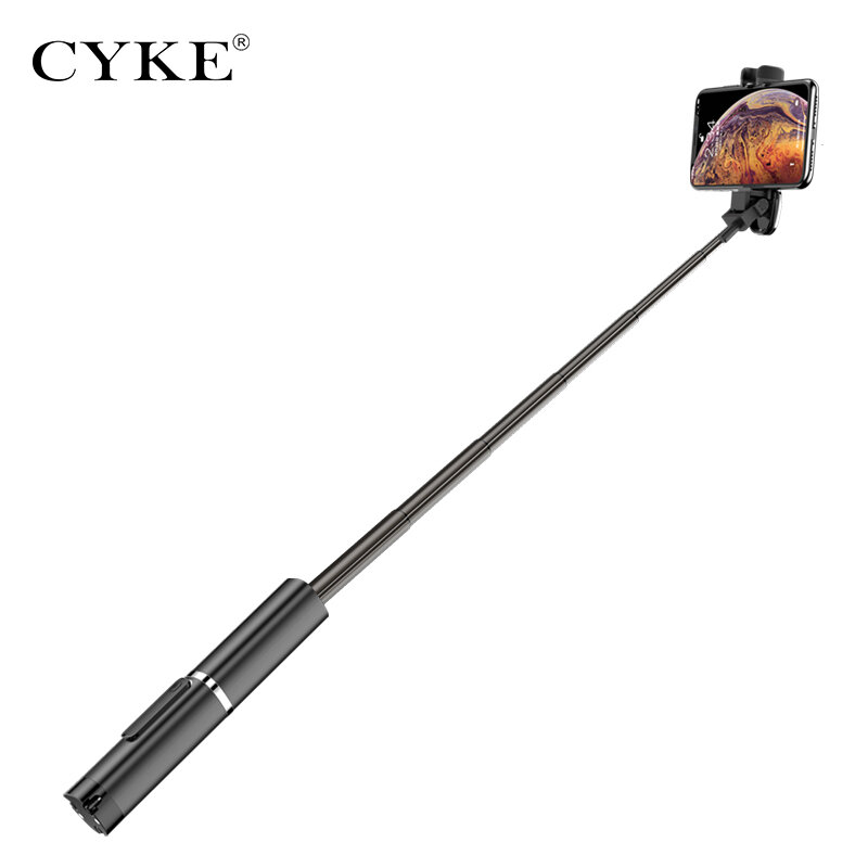CYKE Mini Handheld Wireless Bluetooth Selfie Stick 3 in 1 Remote Control Shutter Selfie Stick Independent Tripod Telescopic Rod