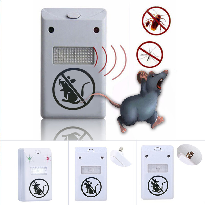 Nuttig 1Pc Elektronische Ultrasone Anti Mosquito Pest Mouse Killer Magnetic Repeller Voor Mieren Mug Muis Us Plug