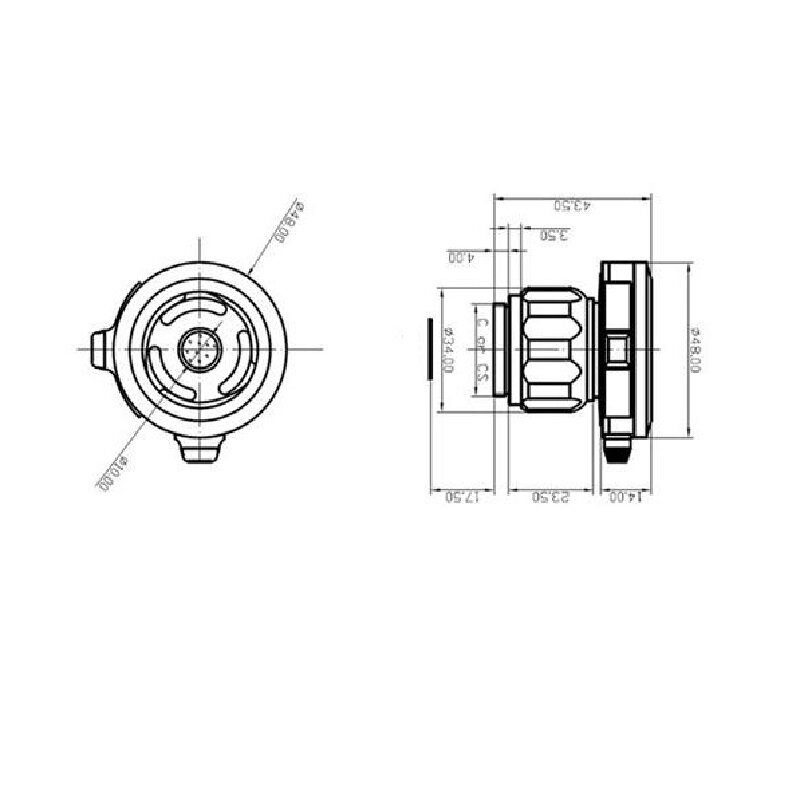Medische stijve endoscoop optische koppeling c-mount endoscoop camera adapter lens