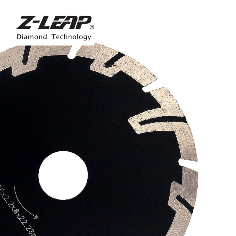 Z-LEAP 保護歯鋸刃 5 インチ 125 ミリメートルターボダイヤモンド切削ディスクコンクリート花崗岩丸鋸刃アーバー 22.23 ミリメートル