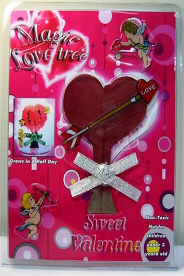Visual 2019 7x7cm fai da te rosso grande magia crescente carta amore albero Kit magicamente ciliegio natale caldo giocattoli per bambini per bambini 2 pezzi