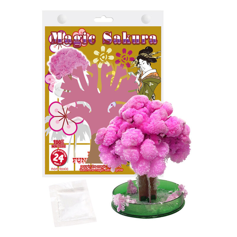 Thumb SUP-árbol mágico japonés de cerezo, regalo para niños, 14x11 cm, Japón, novedad, hecho en Japón, flor de cerezo, 2019