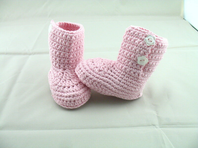 Freies verschiffen, Baby handgemachte schuhe Crochet säuglings sandelholze Baby/Erste Wanderschuhe wanderschuhe stiefel-licht rosa