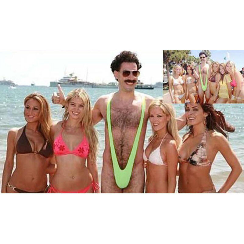 Traje de baño de una pieza con estampado divertido de Borat, bañador Sexy  para el pecho, ropa de playa, Verano - AliExpress