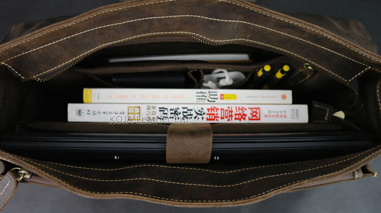 Винтажный Мужской портфель Crazy Horse из натуральной кожи, сумка для ноутбука 15 дюймов, деловая сумка для работы, мессенджер на плечо, мужской тоут, M088