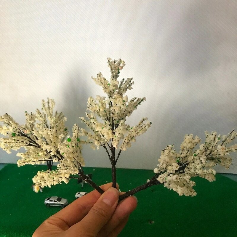 Construcción de modelos de materiales para arenero, caja de arena, mini modelo de árbol, Escena de árbol