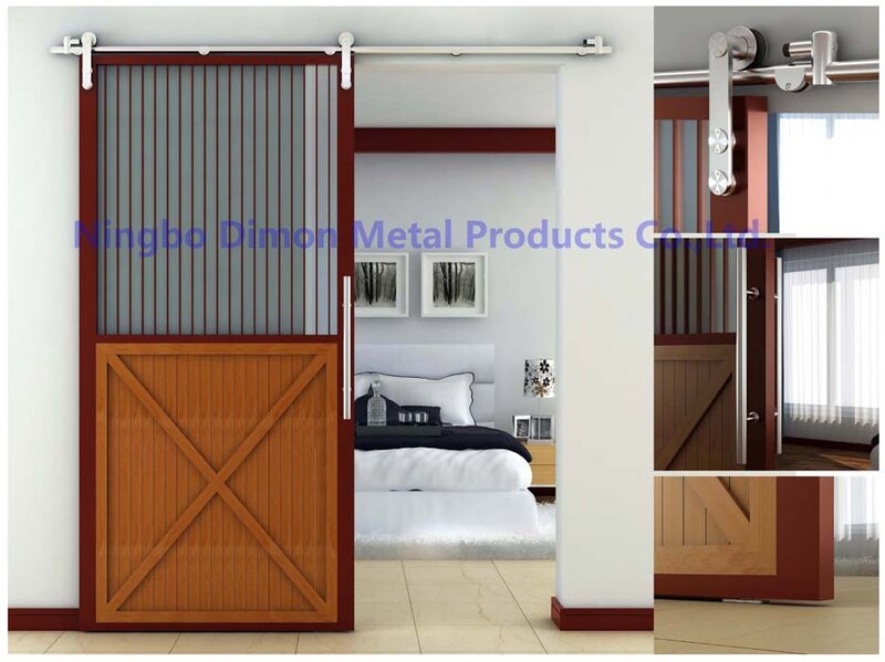 Dimon-Herrajes para puertas correderas de madera, DM-SDS personalizado, estilo americano, SUS 304, 7103