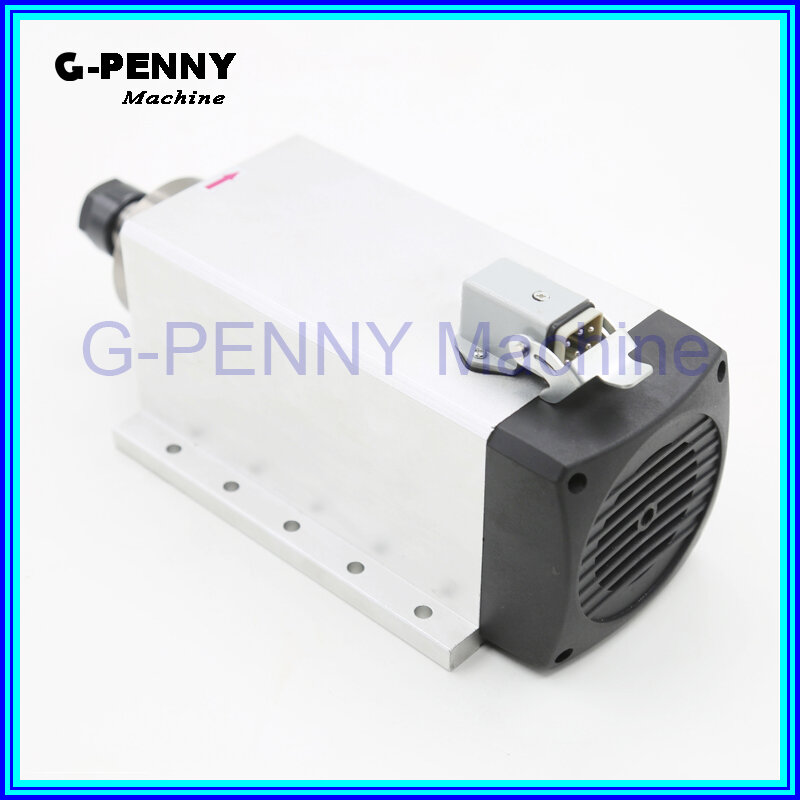 New Product  220V/380v 3.0KW  4 bearings CNC Air Cooled Spindle Motor  ER20 Air Cooling motor spindle  High Quatity