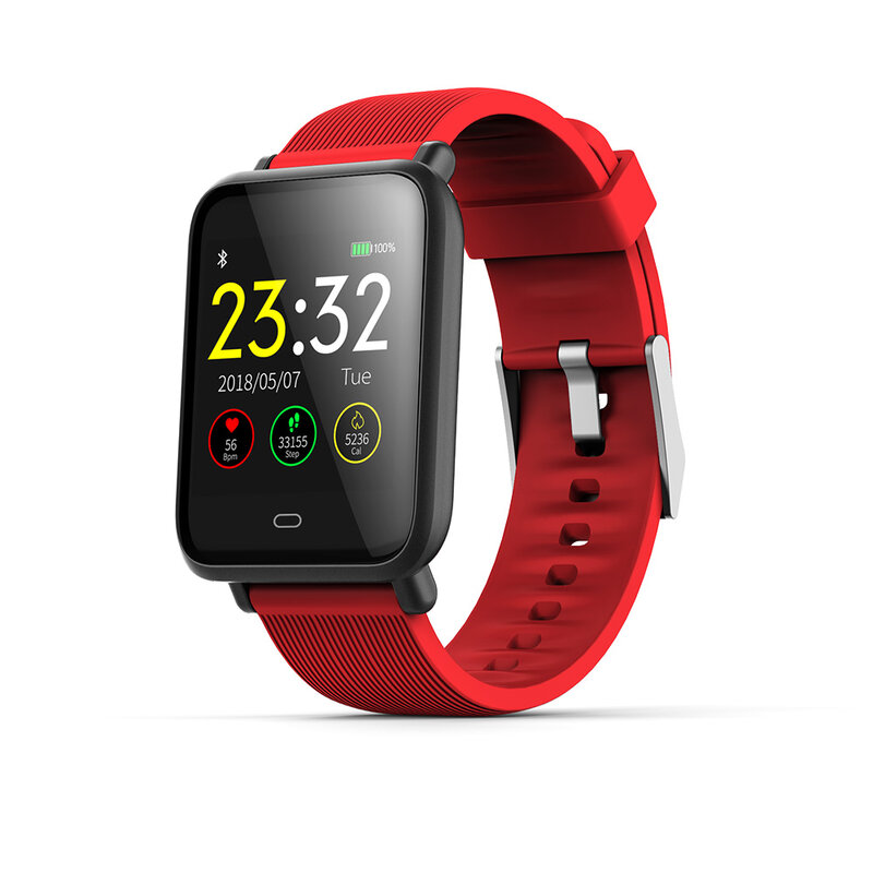 Imosi Q9 presión arterial Monitor de ritmo cardíaco reloj inteligente IP67 impermeable Deporte Fitness Trakcer reloj de las mujeres de los hombres Smartwatch