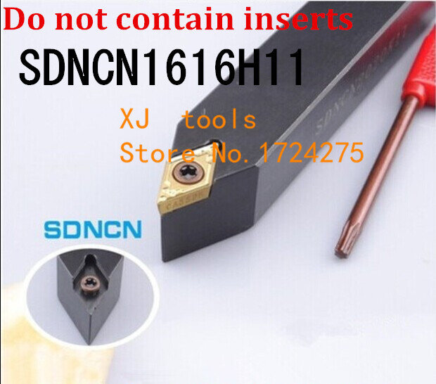 SDNCN1616H11-herramientas de corte de torno de Metal, máquina de torneado CNC, soporte de herramientas de torneado externo, tipo S, SDNCN, 16x16mm