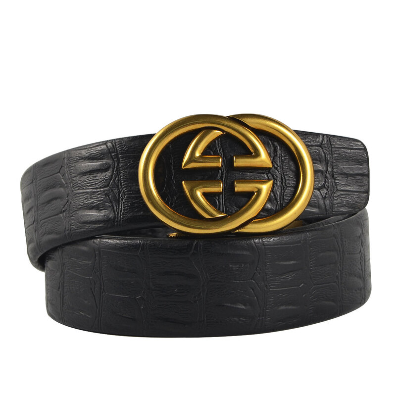 Diseñador de lujo H cinturones de los hombres de alta calidad de hombre genuino de las mujeres cinturón de cuero GG Retro hebilla de correa para hombre Vaqueros accesorio