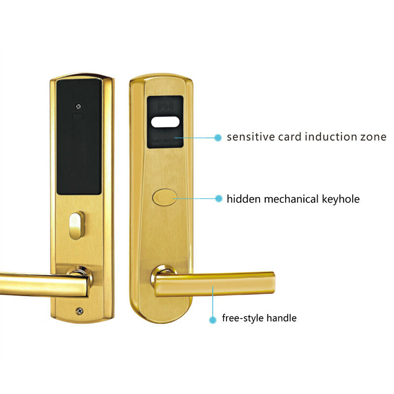 LACHCO-قفل باب كهربائي RFID ، قفل باب مع مفتاح ، للمكتب ، الشقة ، المنزل ، الفندق ، الدخول الذكي ، L16018SG