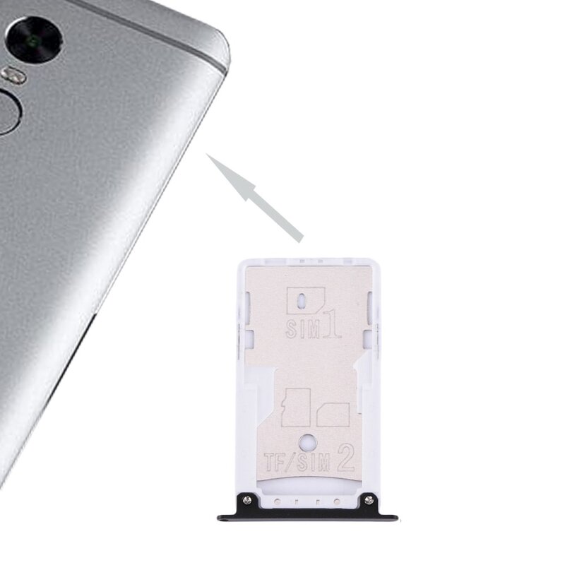 IPartsBuy New SIM & SIM/TF Card Tray Đối Với Xiaomi Redmi Lưu Ý 4X
